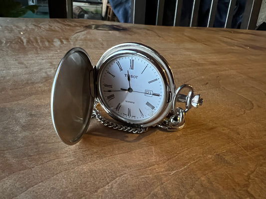 Tissot stainless Steel Pocket watch