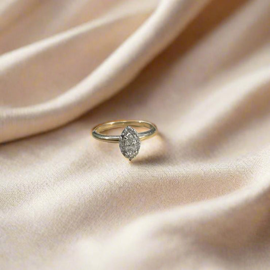 Marquise Halo Diamond ring